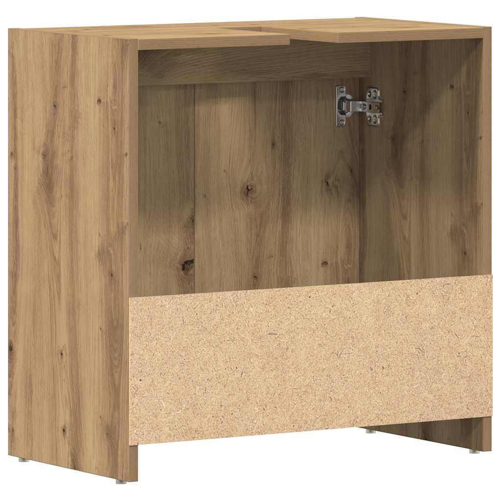 Ormarić za umivaonik smeđa boja hrasta 60x33x60 cm drveni