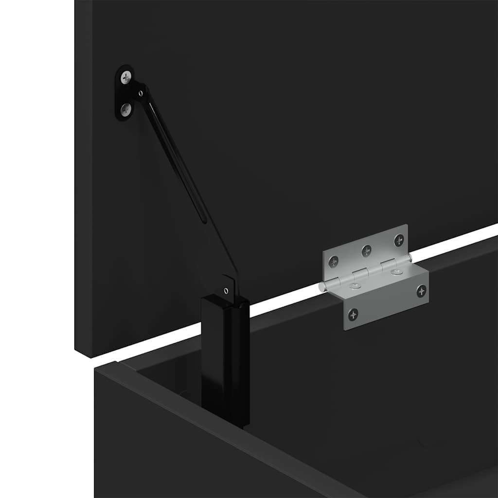 Klupa za cipele crna 102x30,5x45 cm izrađeno drvo