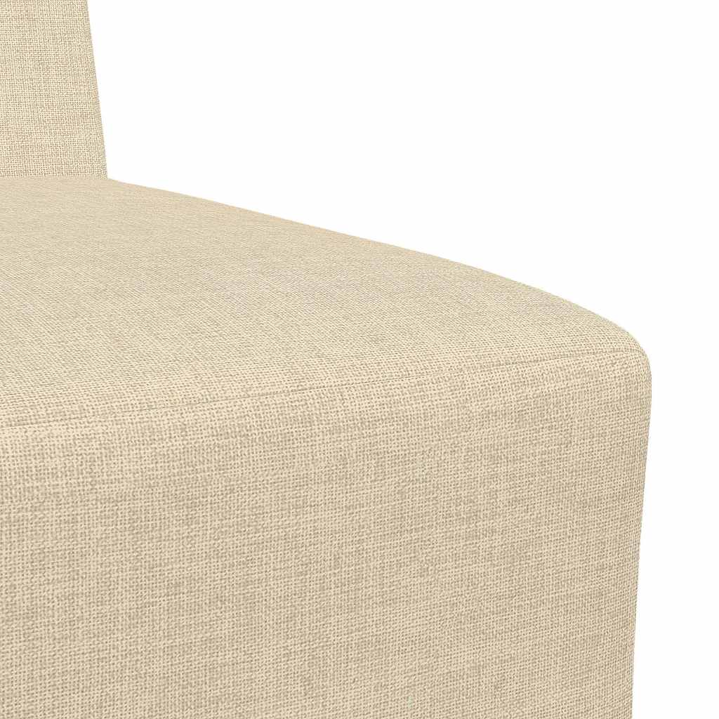 Modularna sofa bez naslona za ruke krem boje 55 cm, tkanina
