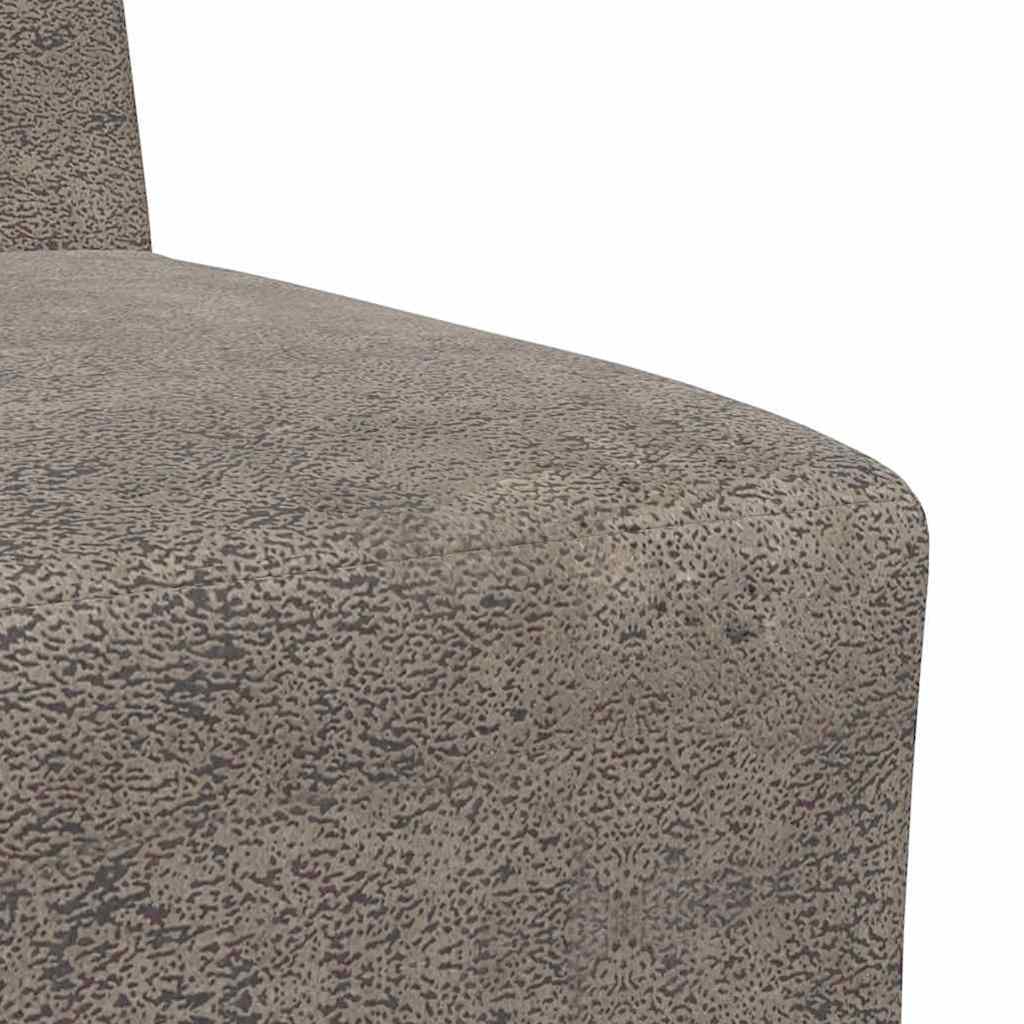 Modularna sofa bez naslona za ruke tamno siva 55 cm umjetna koža
