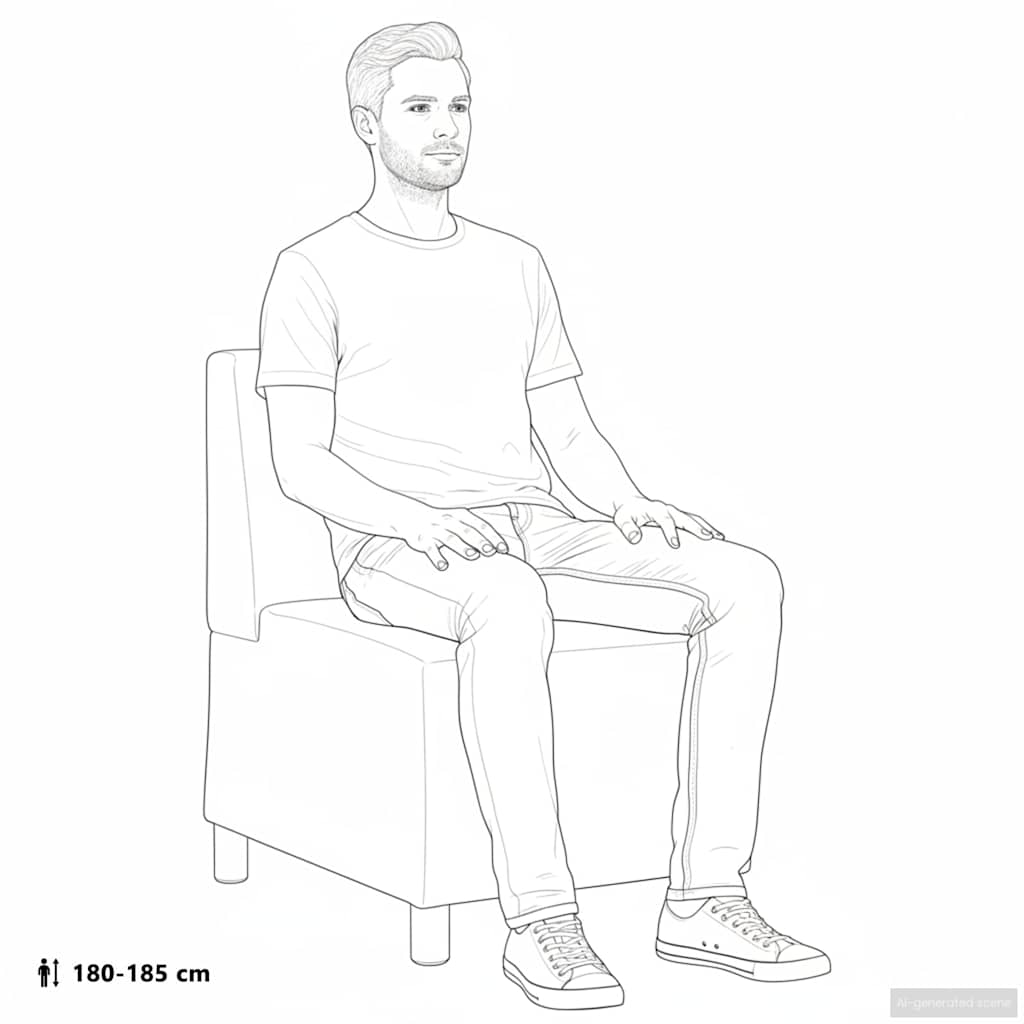 Modularna sofa bez naslona za ruke tamno siva 55 cm umjetna koža