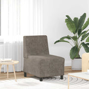 Modularna sofa bez naslona za ruke tamno siva 55 cm umjetna koža