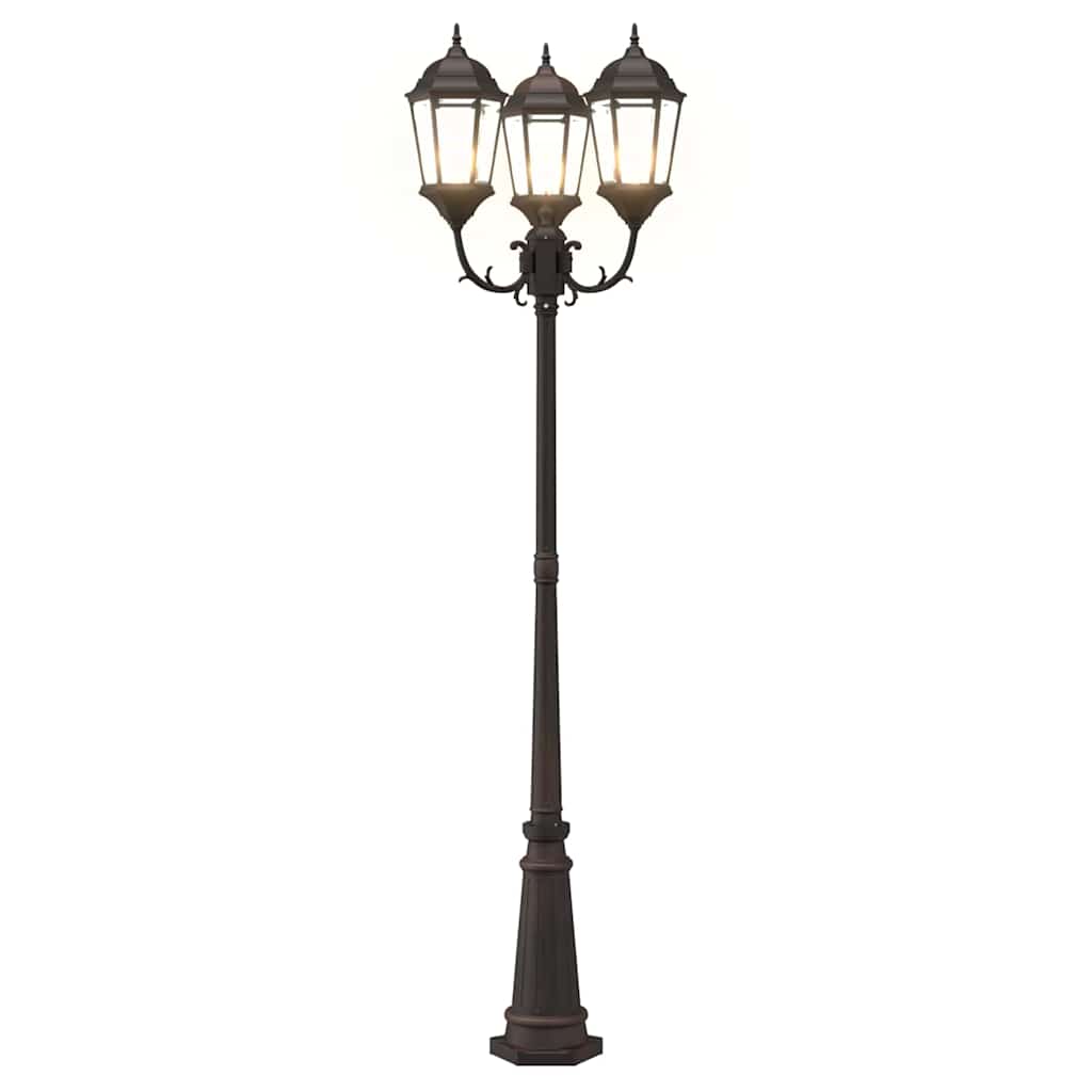 Vrtno svjetlo Bronzana 61 x 53 x 235 cm Aluminij i staklo