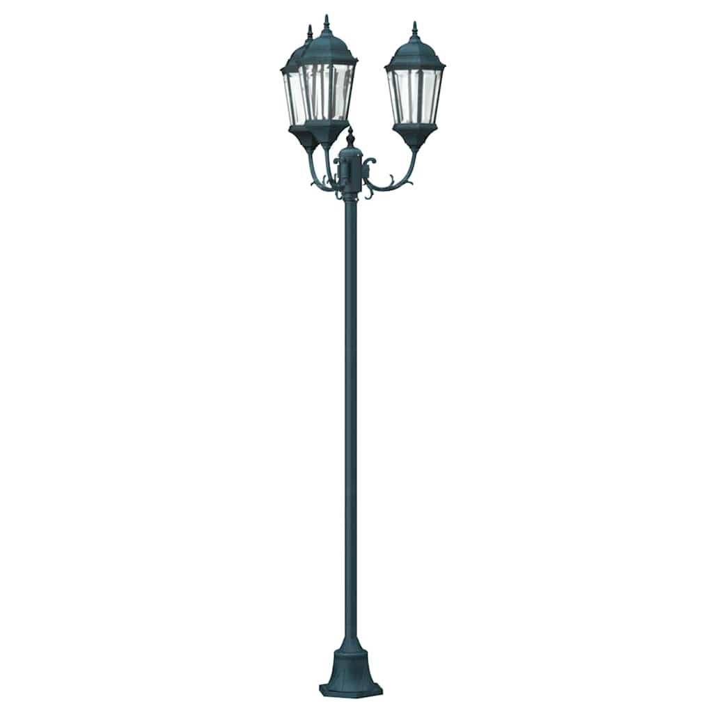 Vrtno svjetlo Vintage brušena zelena 57 x 49 x 241 cm