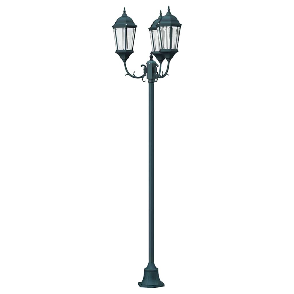 Vrtno svjetlo Vintage brušena zelena 57 x 49 x 241 cm