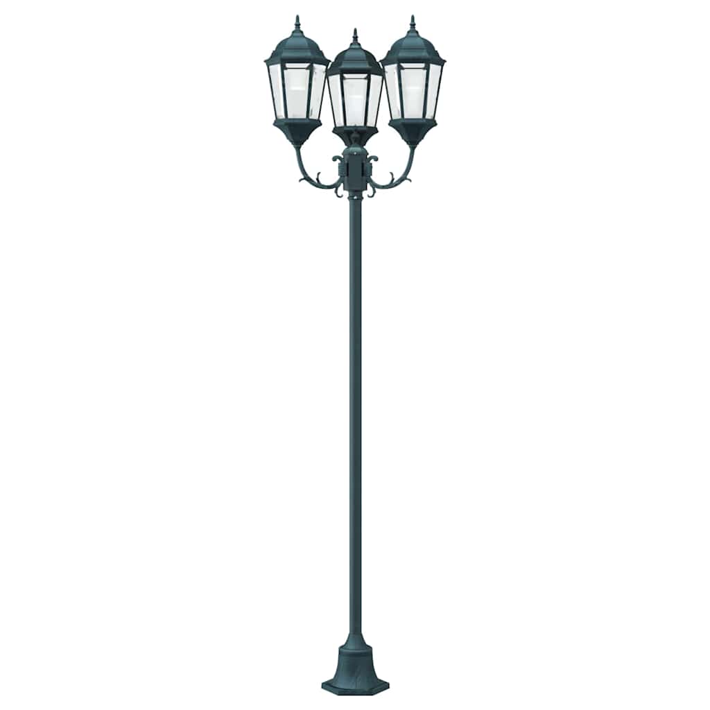 Vrtno svjetlo Vintage brušena zelena 57 x 49 x 241 cm
