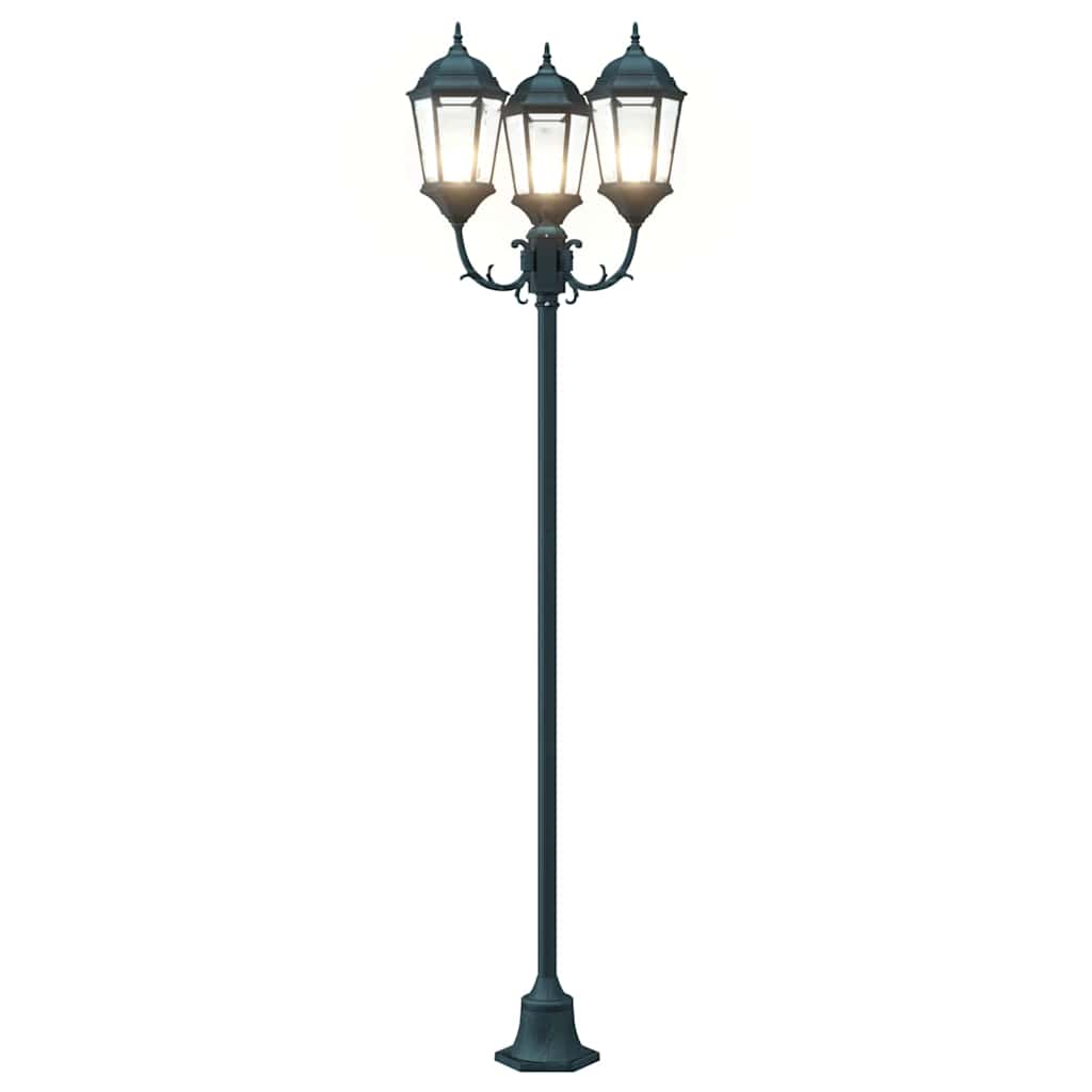 Vrtno svjetlo Vintage brušena zelena 57 x 49 x 241 cm