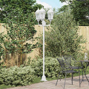 Vrtno svjetlo Bijelo 57 x 49 x 241 cm Aluminij i staklo