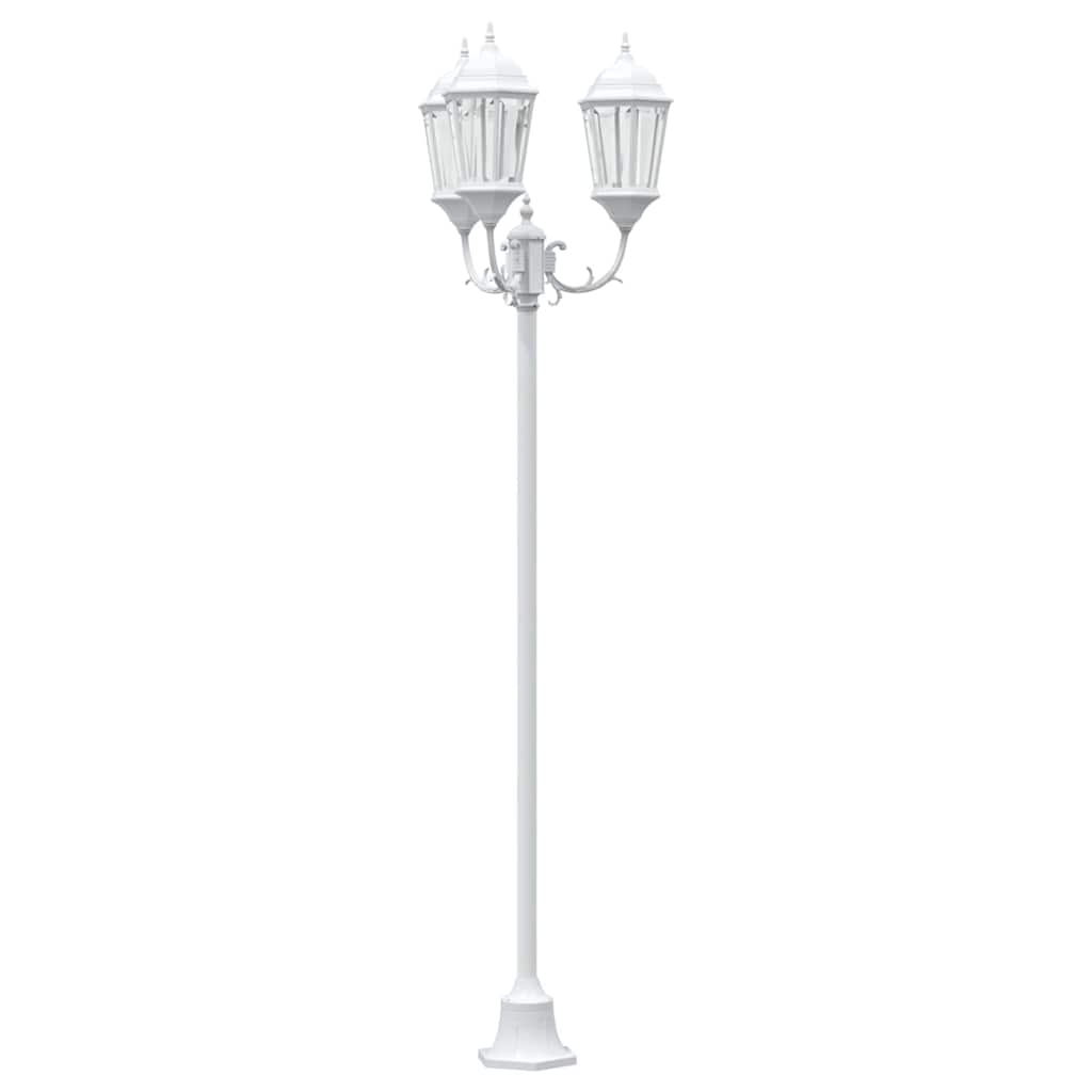 Vrtno svjetlo Bijelo 57 x 49 x 241 cm Aluminij i staklo