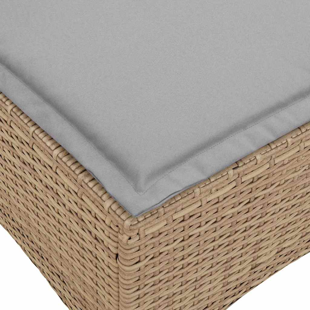 3-dijelni set vrtnih sofa od poliratana s jastucima bež L