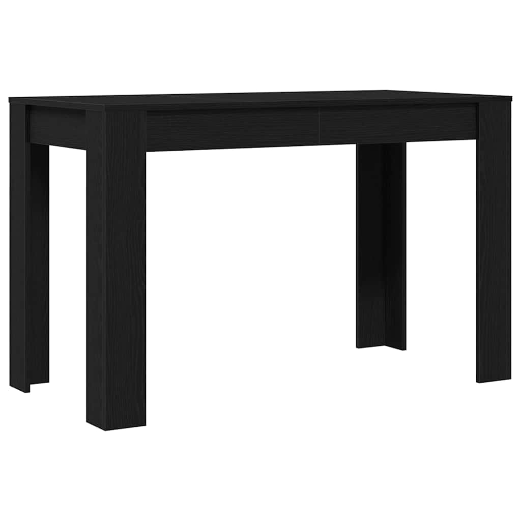 Blagovaonski stol crni hrast 120x60x76 cm konstruirano drvo