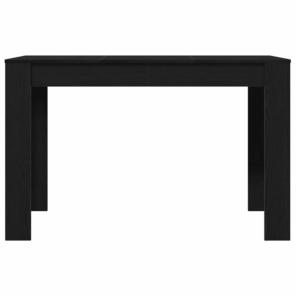 Blagovaonski stol crni hrast 120x60x76 cm konstruirano drvo