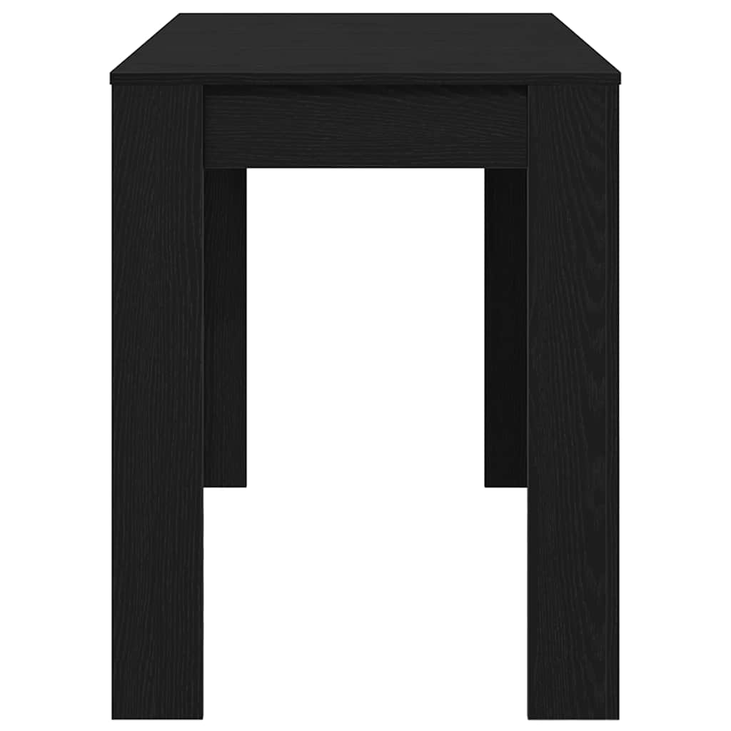 Blagovaonski stol crni hrast 120x60x76 cm konstruirano drvo