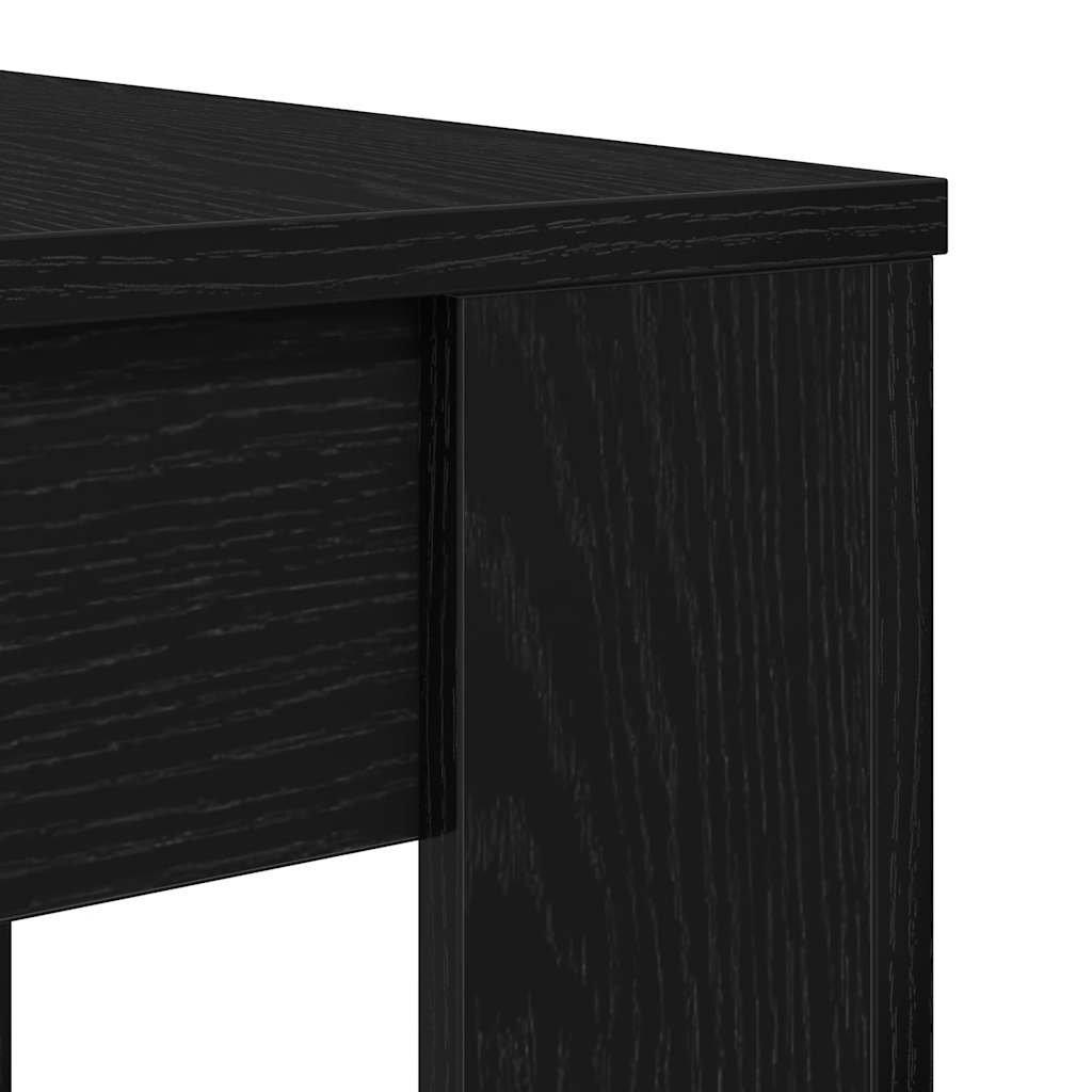 Blagovaonski stol crni hrast 120x60x76 cm konstruirano drvo