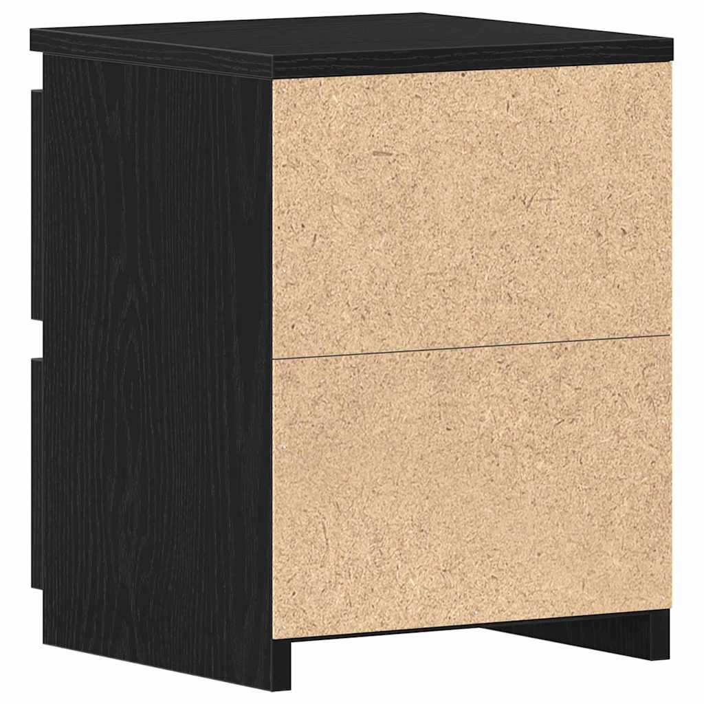 Noćni ormar Crni hrast 30 x 30 x 40 cm Konstruirano drvo