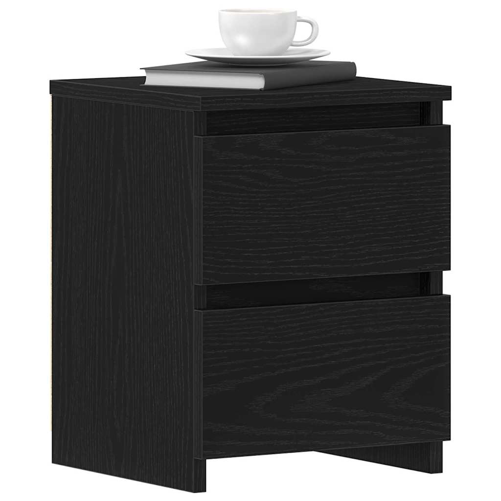 Noćni ormar Crni hrast 30 x 30 x 40 cm Konstruirano drvo