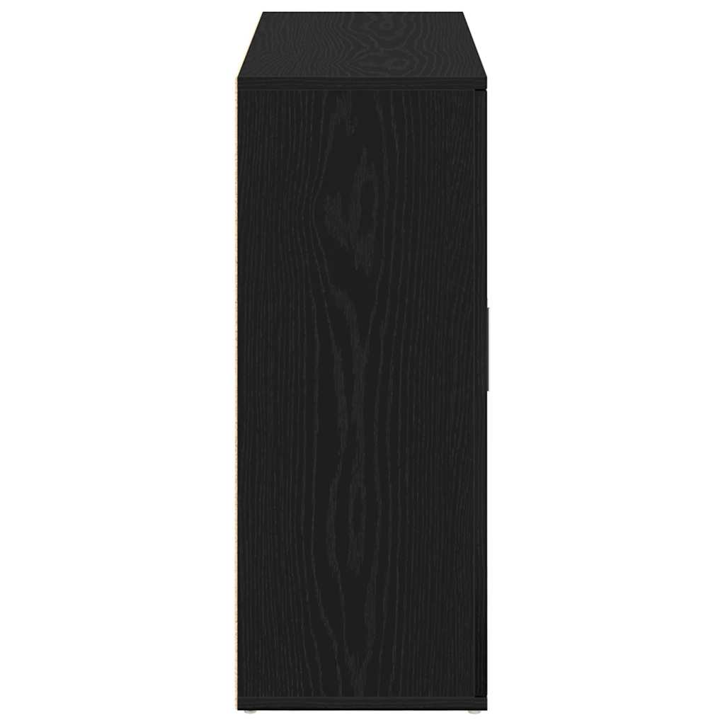 Komoda crni hrast 91x29,5x75 cm Inženirsko drvo