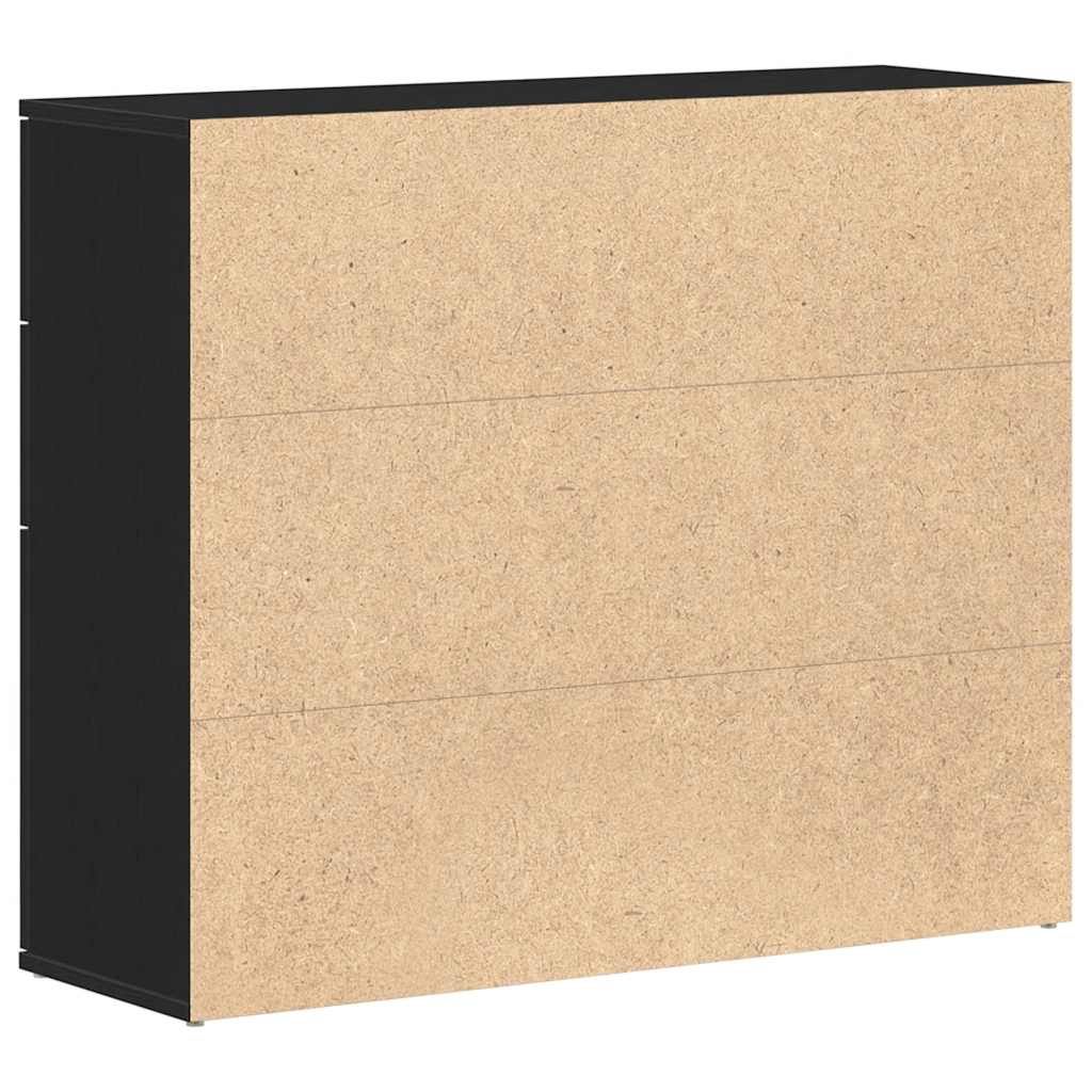 Komoda crni hrast 91x29,5x75 cm Inženirsko drvo
