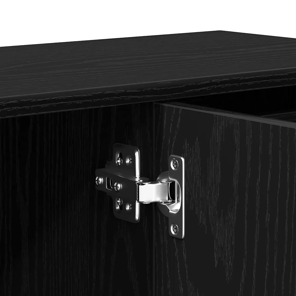 Komoda crni hrast 91x29,5x75 cm Inženirsko drvo