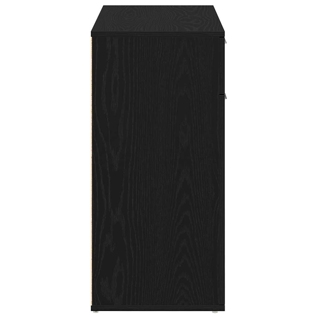 Komoda crni hrast 80x36x75 cm Inženirsko drvo