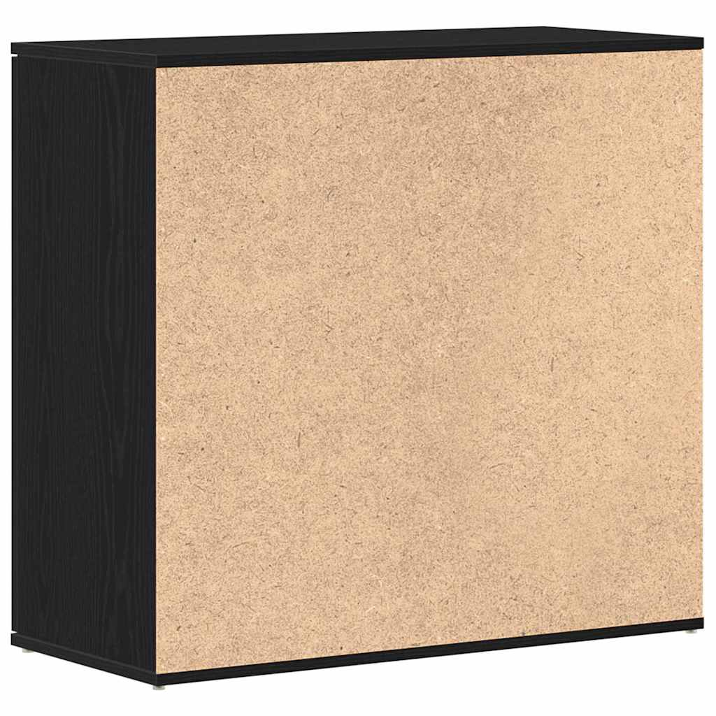 Komoda crni hrast 80x36x75 cm Inženirsko drvo
