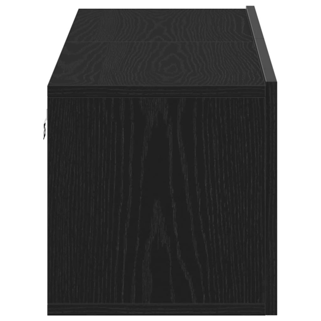 TV ormarić crni hrast 120x30x30,5 cm konstruirano drvo