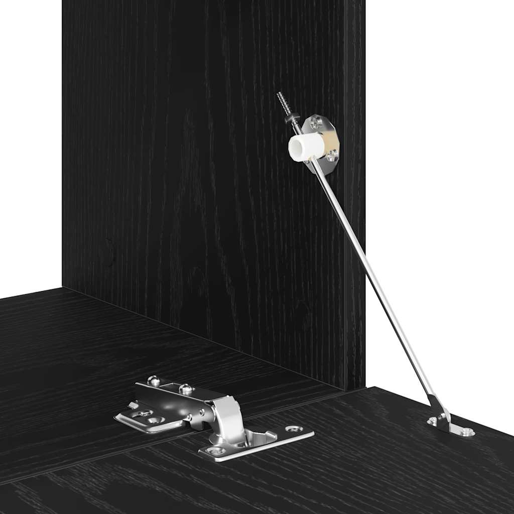 TV ormarić crni hrast 120x30x30,5 cm konstruirano drvo