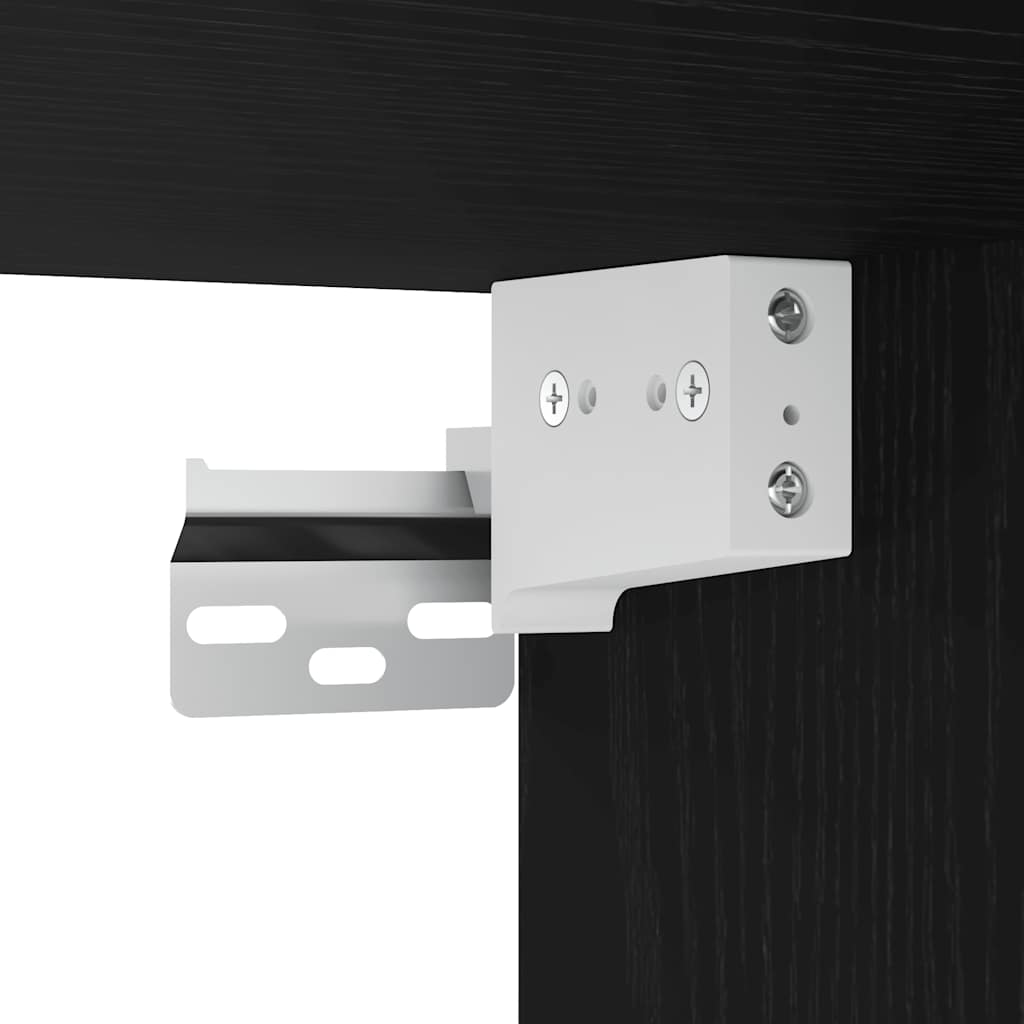 TV ormarić crni hrast 120x30x30,5 cm konstruirano drvo
