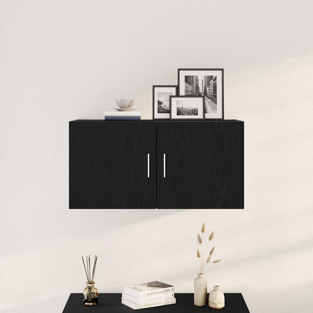 Zidni ormar crni hrast 80x39x40 cm konstruirano drvo