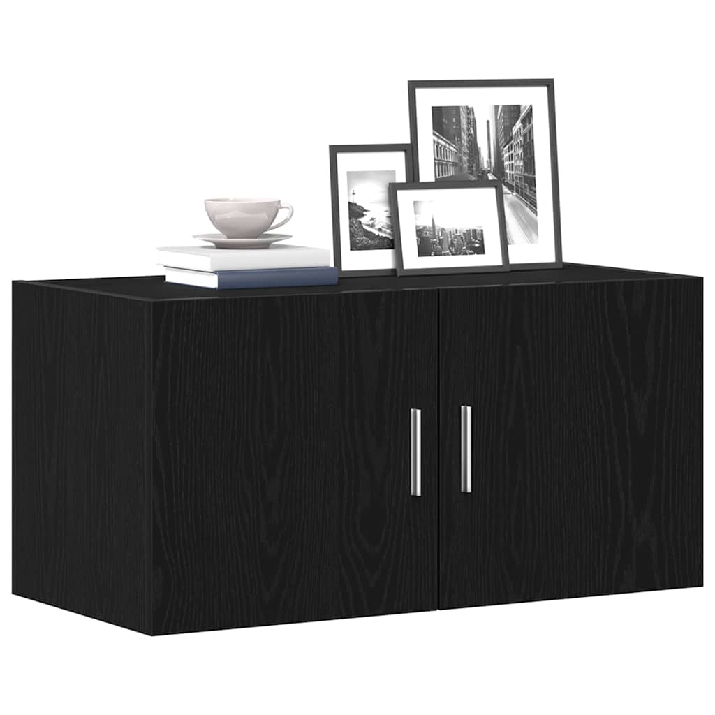 Zidni ormar crni hrast 80x39x40 cm konstruirano drvo