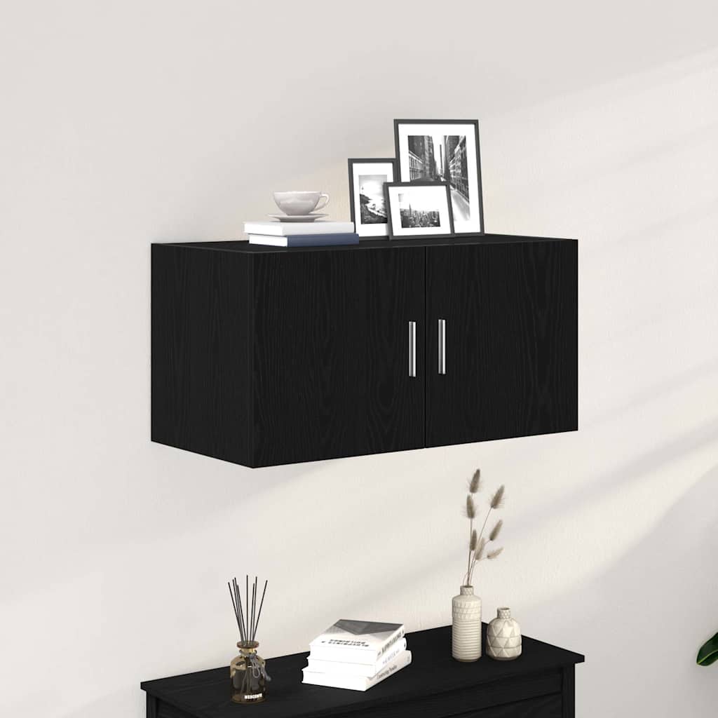 Zidni ormar crni hrast 80x39x40 cm konstruirano drvo
