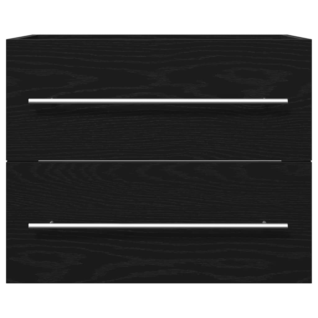 Ormarić za umivaonik u kupaonici crni hrast 60x38,5x48 cm inženjerski drvo