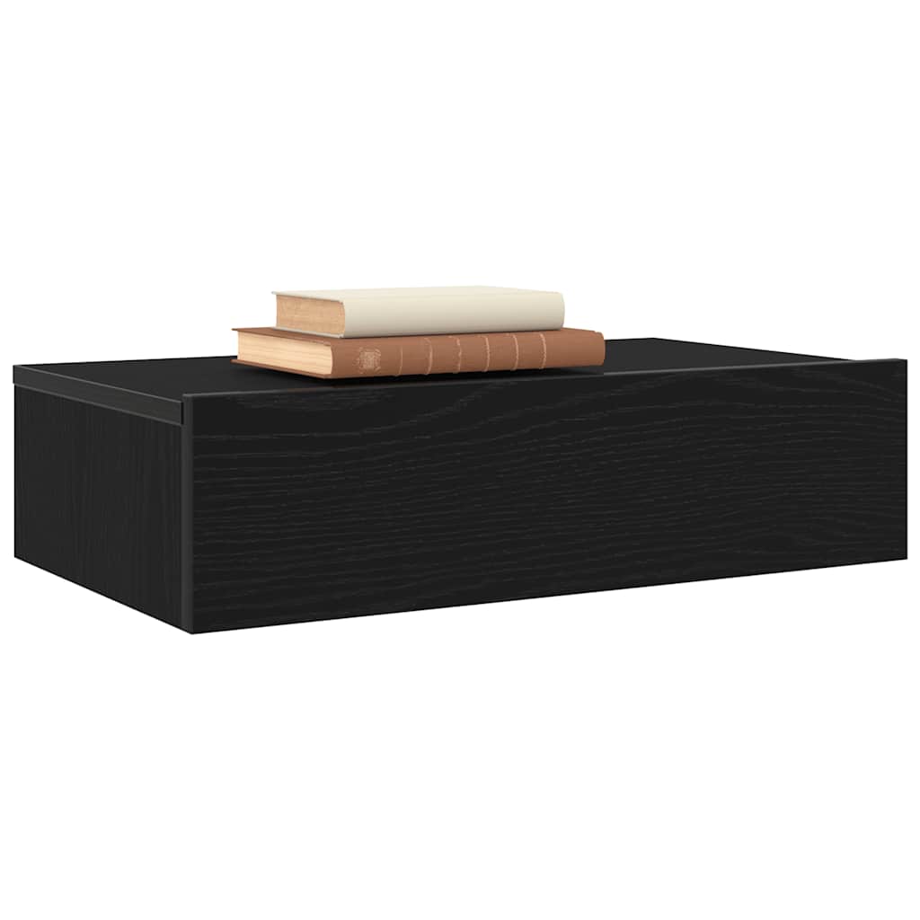TV ormarić s LED svjetlima crni hrast 60x35x15,5 cm