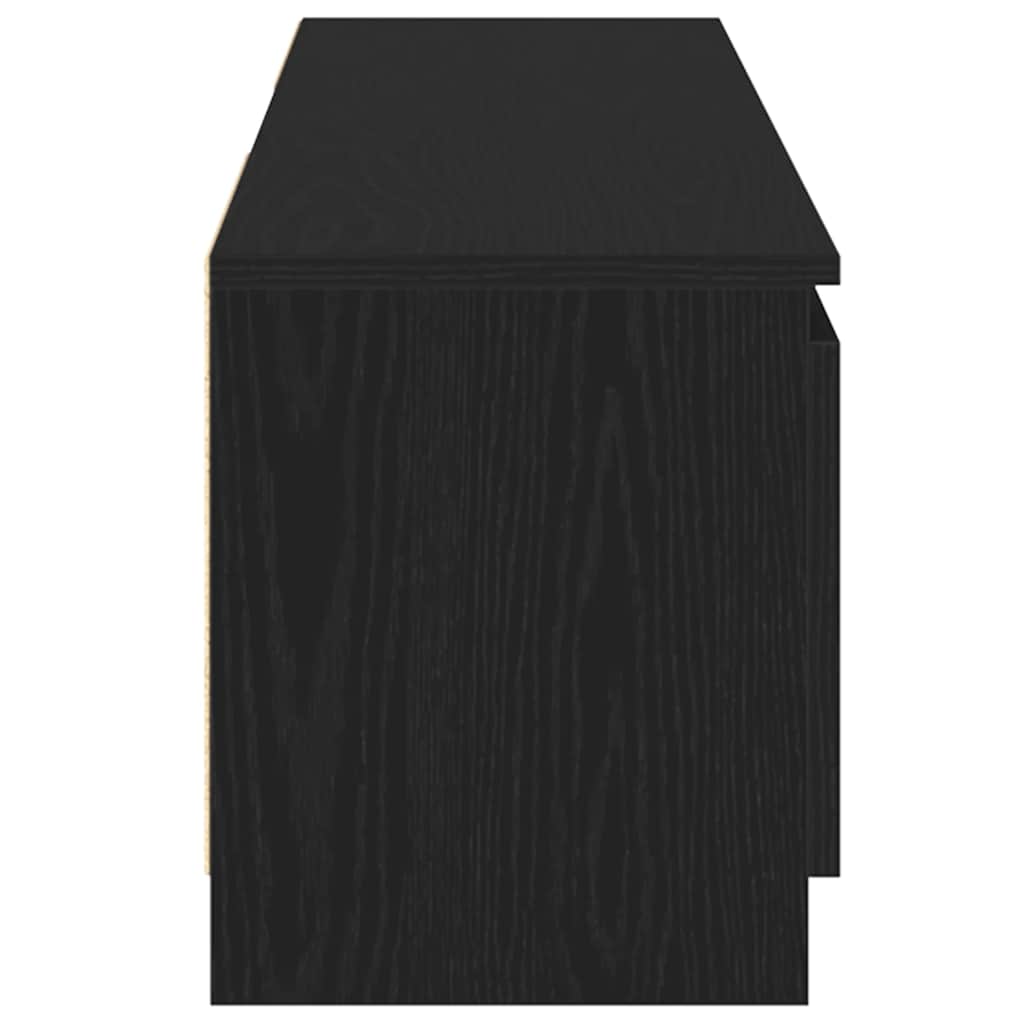 TV ormarić s LED svjetlima crni hrast 120x30x36 cm inženjerski drvo