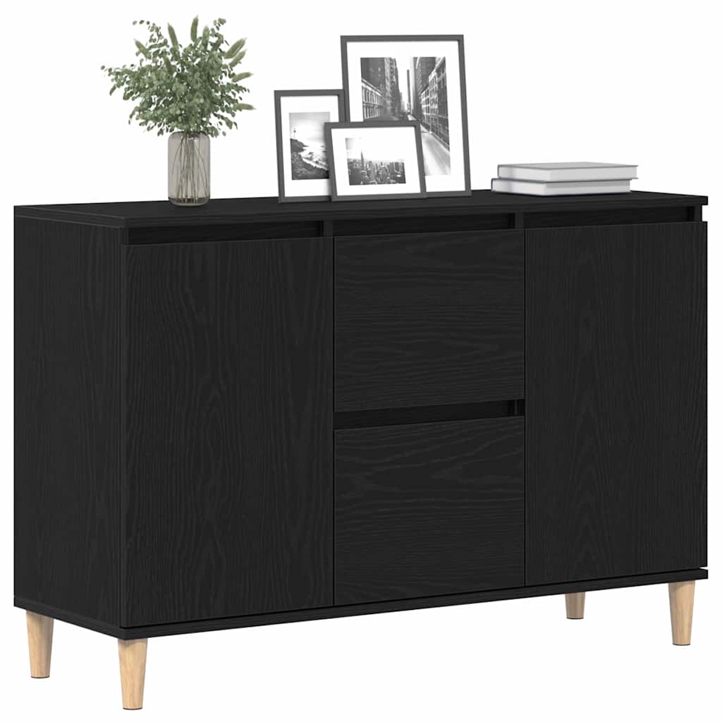 Kreveta s ladicama Crna 102 x 35 x 60 cm Konstruirano drvo