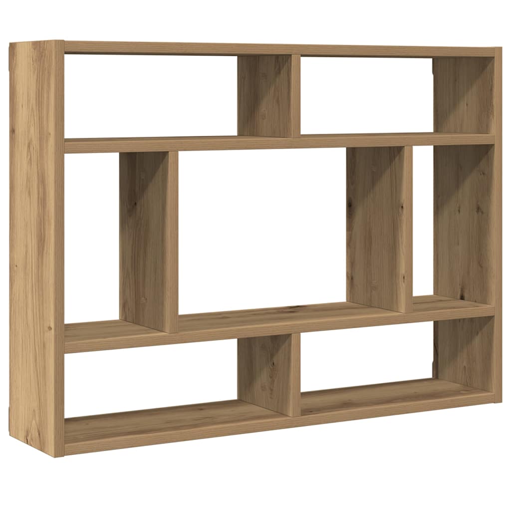 Zidna polica Artisan hrast 75x16x55 cm Konstruirano drvo