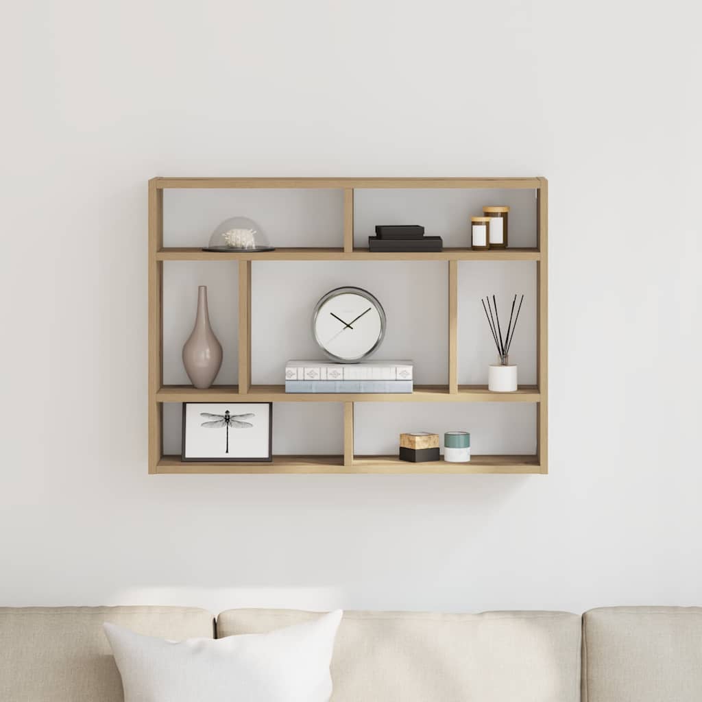 Zidna polica Artisan hrast 75x16x55 cm Konstruirano drvo