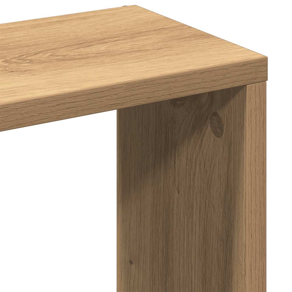 Zidna polica Artisan hrast 36x16x90 cm Konstruirano drvo