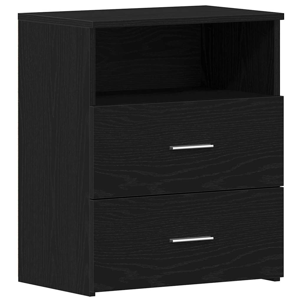 Noćni ormarić s ladicama 2 pcs Crni hrast 50 x 32 x 60 cm