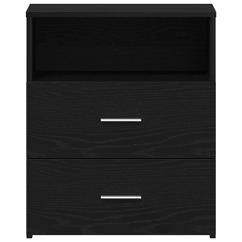 Noćni ormarić s ladicama 2 pcs Crni hrast 50 x 32 x 60 cm