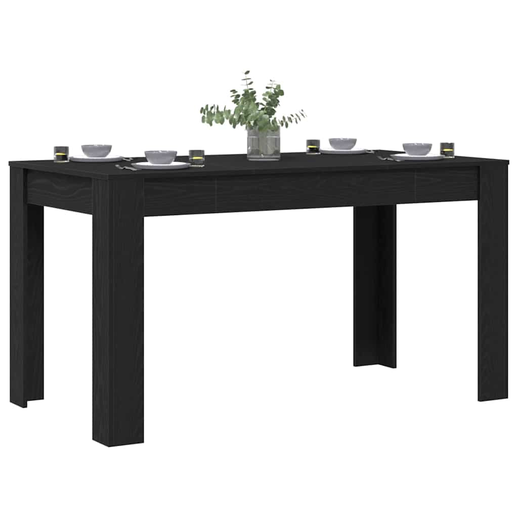 Stol za objedovanje Crni hrast 140 x 74,5 x 76 cm