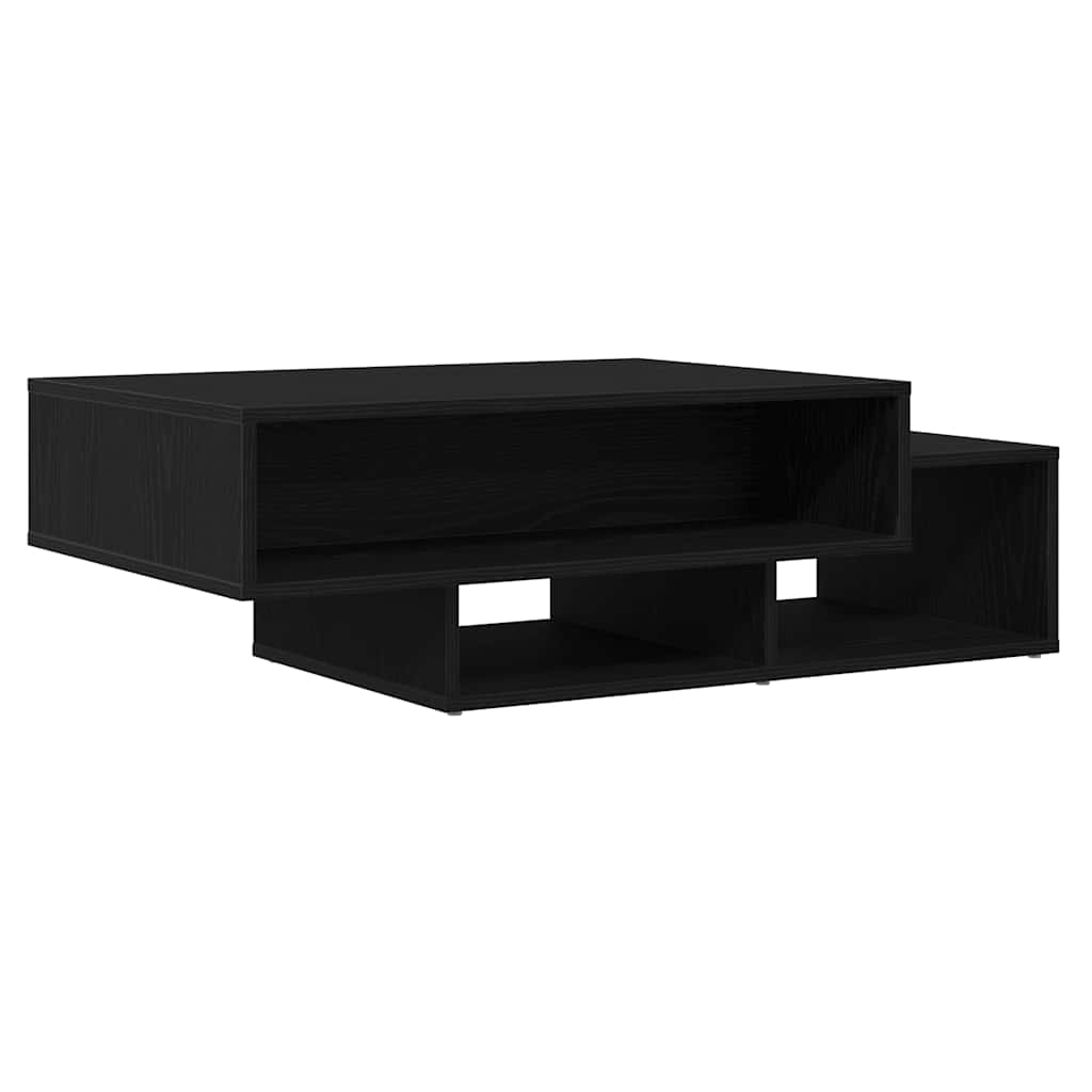 Klub stolić crni hrast 105x55x32 cm inženjerski drvo