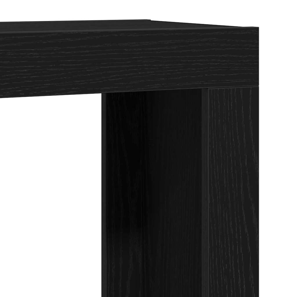 Stolovi za slaganje 3 pcs Crni hrast Konstruirano drvo