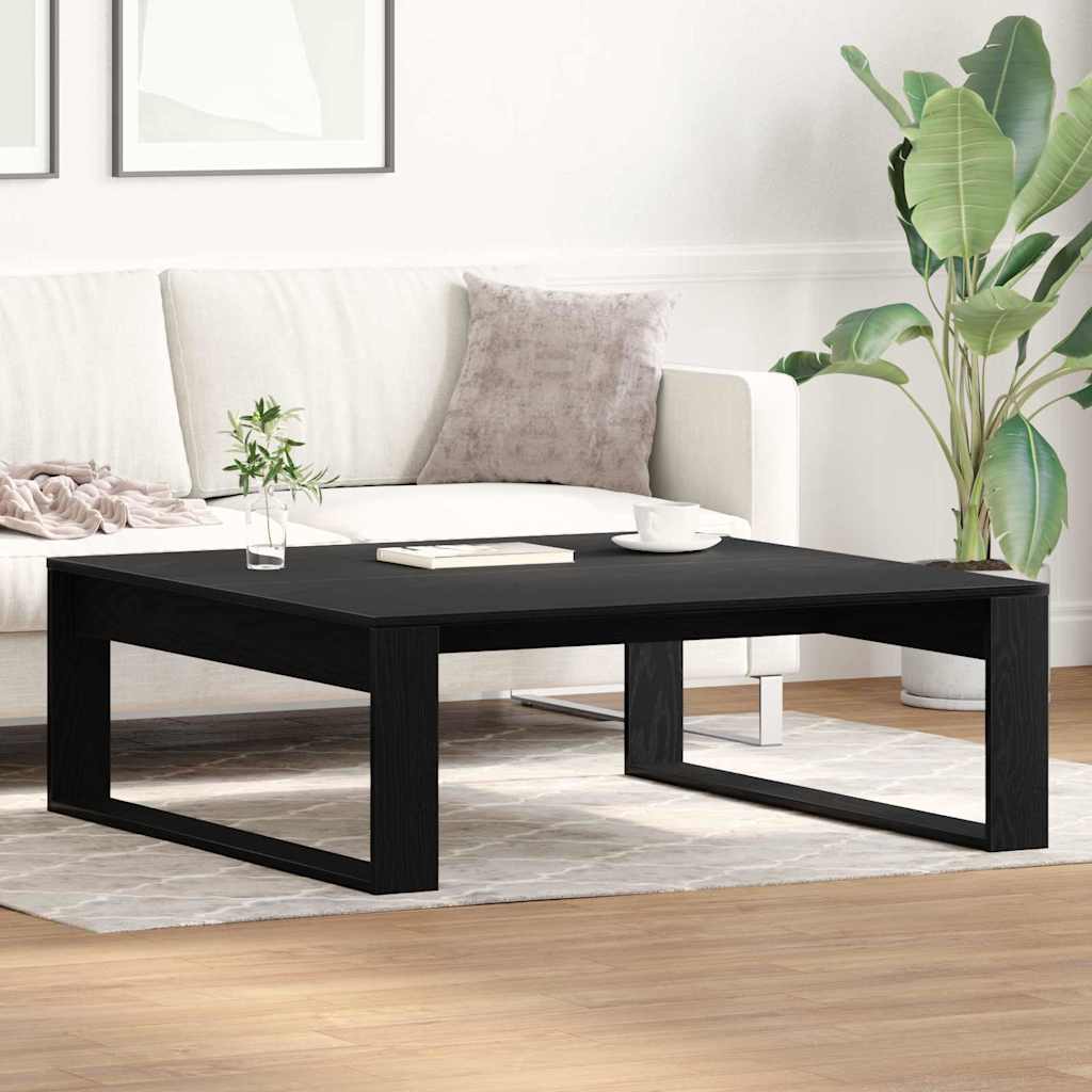 Kava Stol Crni hrast 100 x 100 x 35 cm Konstruirano drvo