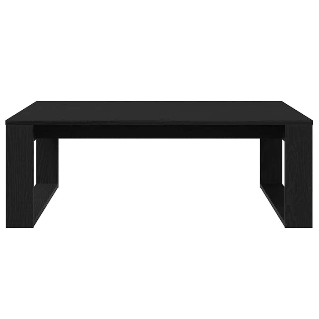 Kava Stol Crni hrast 100 x 100 x 35 cm Konstruirano drvo