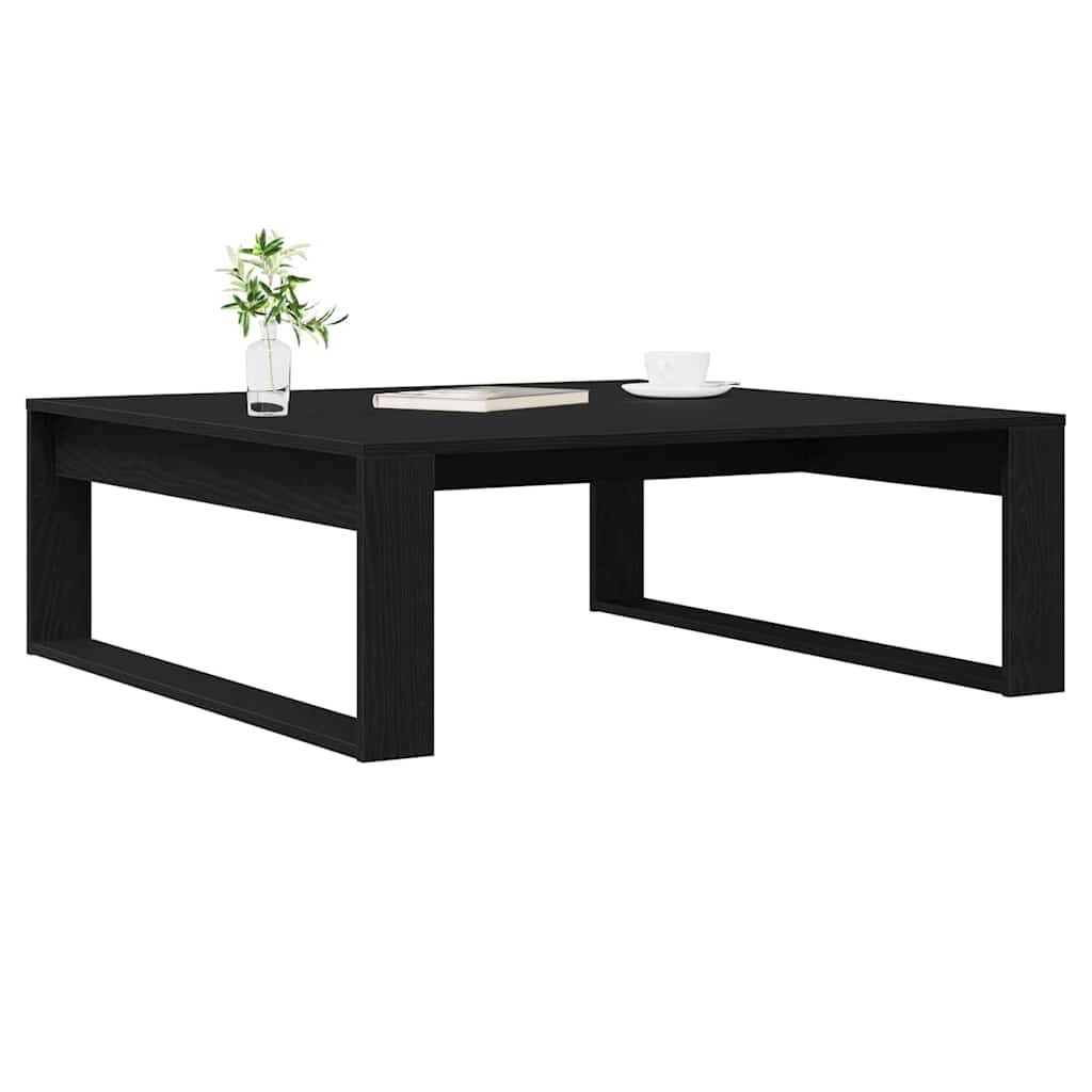 Kava Stol Crni hrast 100 x 100 x 35 cm Konstruirano drvo