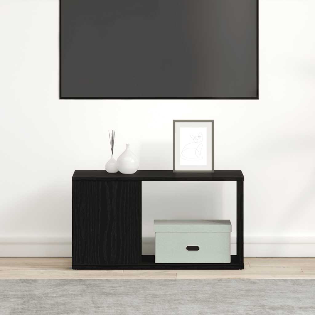 TV ormarić crni hrast 60x24x32 cm inženjerski drvo