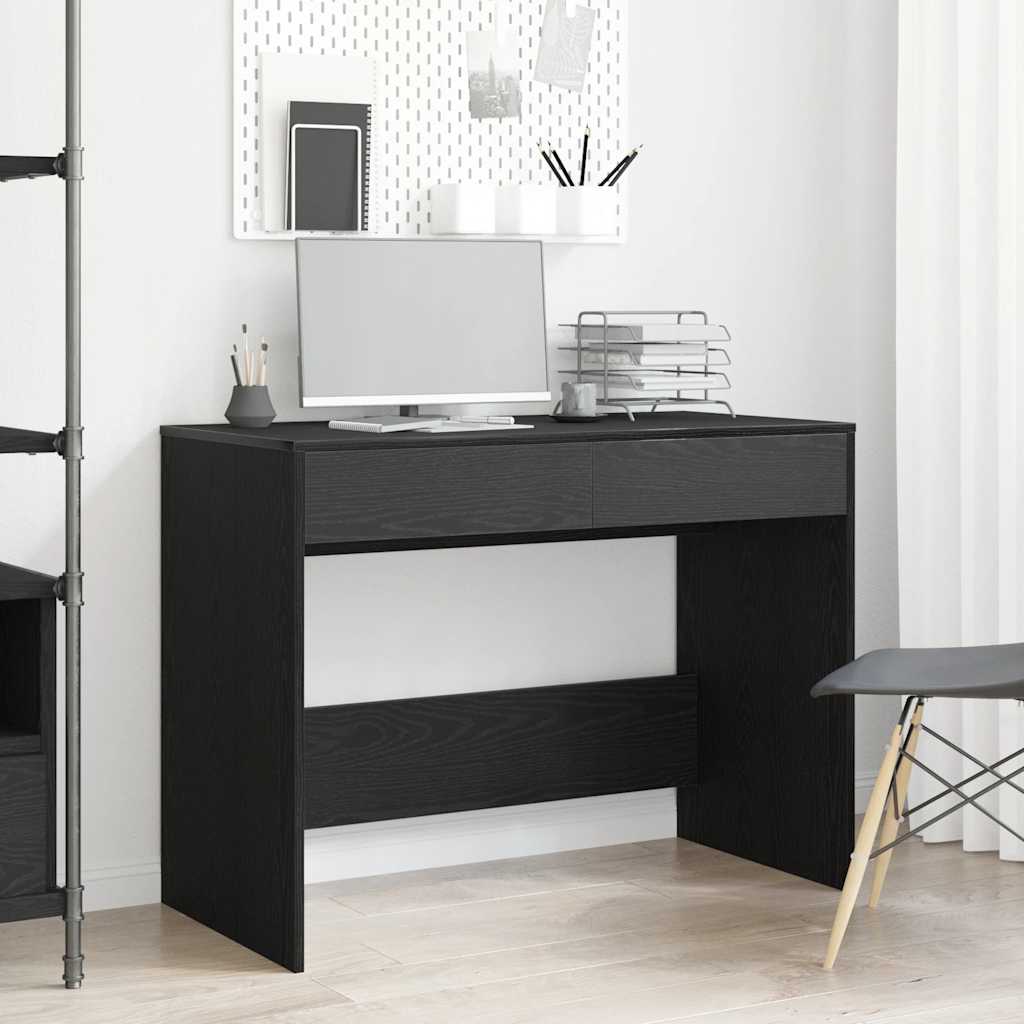 Radni stol Crni hrast 101x50x76,5 cm Konstruirano drvo