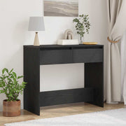Konzolni stolić crni hrast 89x41x76,5 cm Konstruirano drvo