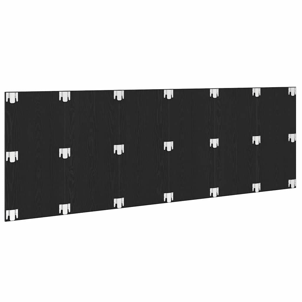 Uzglavlje za krevet Zidne Crni hrast 160 x 1.5 x 80.5 cm